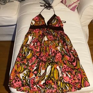 Milly Floral Halter Dress